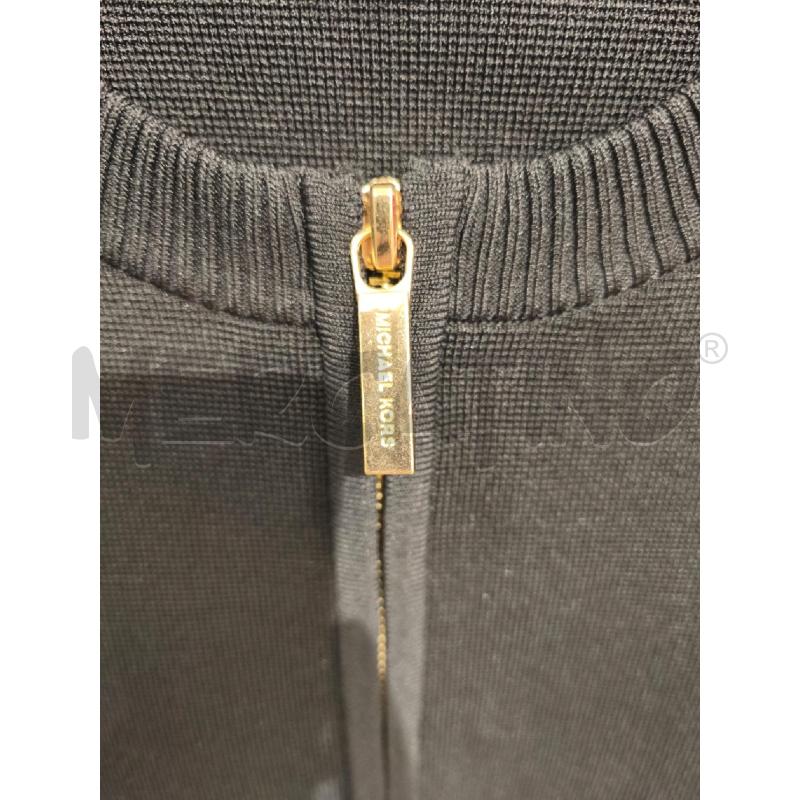 GIACCA DONNA MICHAEL KORS NERA ELASTICIZZATA ZIP DORATA | Mercatino dell'Usato Campobasso 3