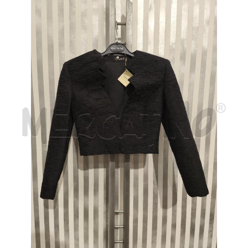 GIACCA DONNA PIANURASTUDIO NERA INCRESPATA | Mercatino dell'Usato Campobasso 1