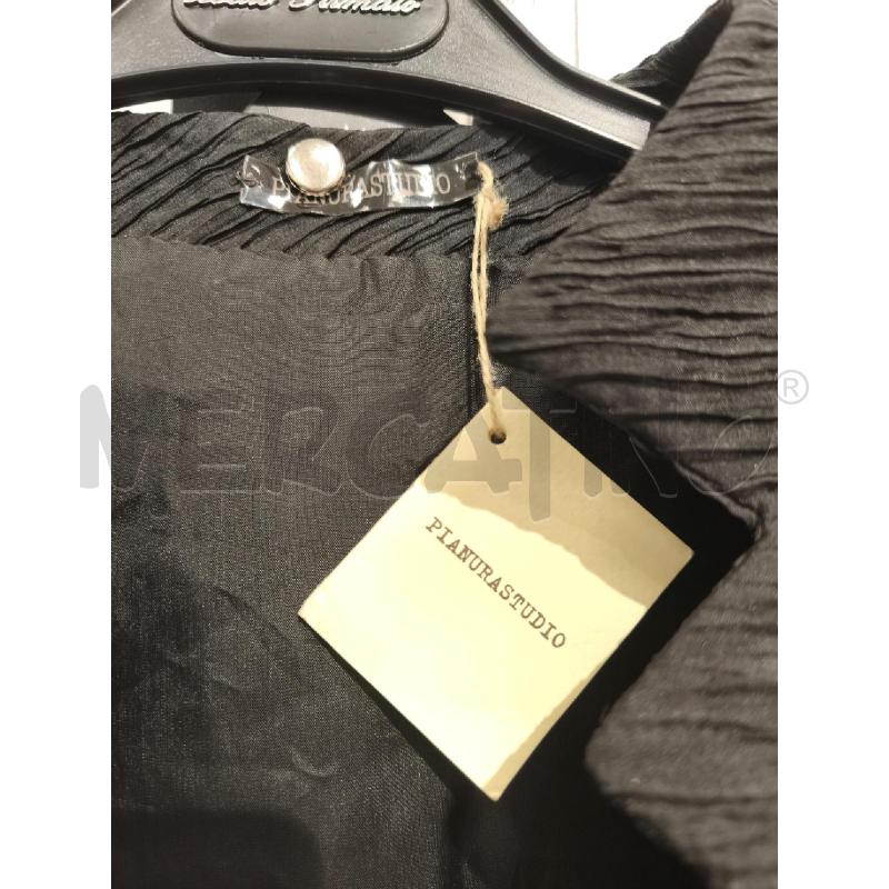 GIACCA DONNA PIANURASTUDIO NERA INCRESPATA | Mercatino dell'Usato Campobasso 2