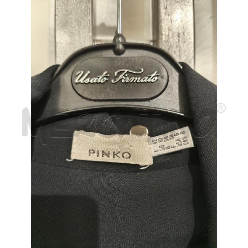 GIACCA DONNA PINKO BLU SCURO NASTRINO NERO | Mercatino dell'Usato Campobasso 2