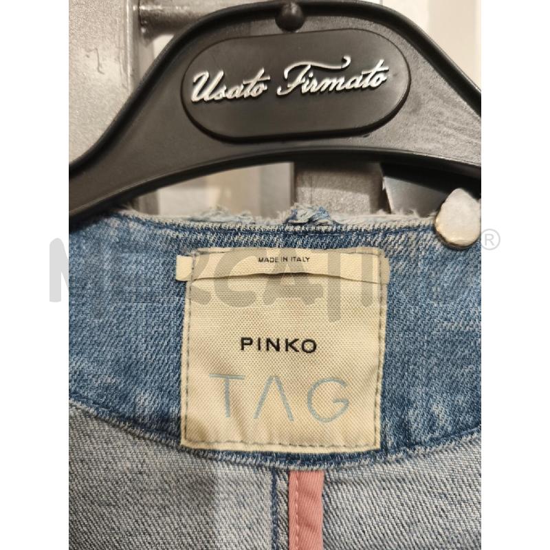 GIACCA DONNA PINKO IN JEANS PAILETTES ARGENTATE | Mercatino dell'Usato Campobasso 2