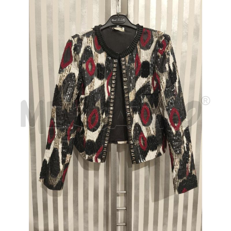 GIACCA DONNA PINKO PANNA PAILLETTES ROSSE NERE BIANCHE | Mercatino dell'Usato Campobasso 1