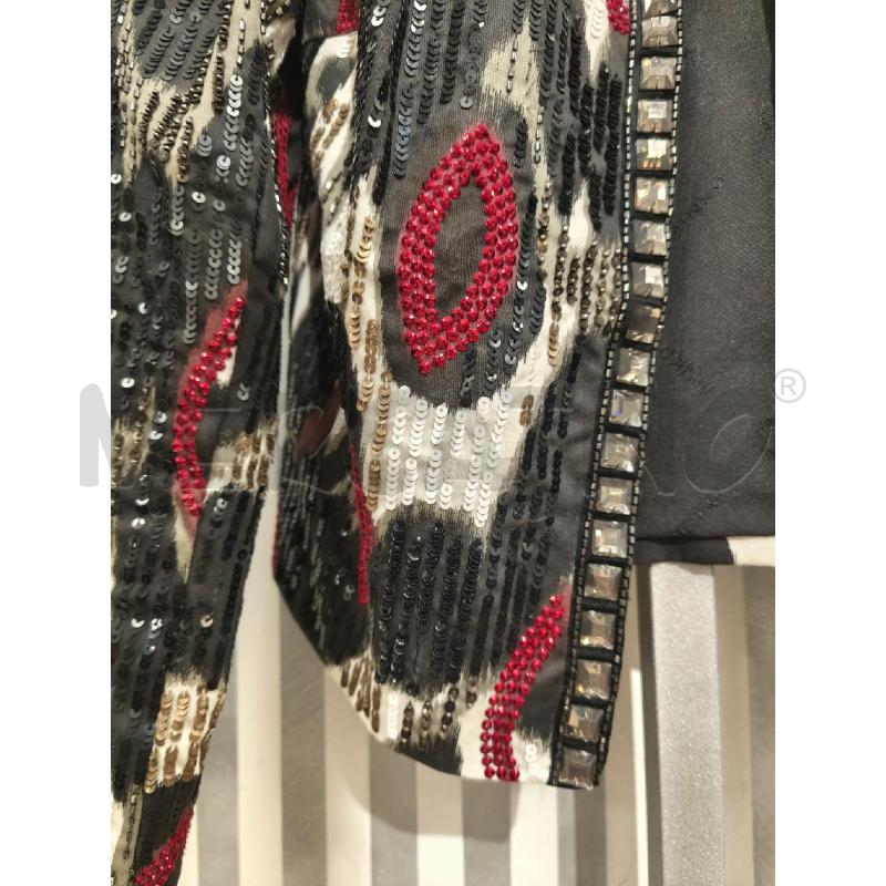 GIACCA DONNA PINKO PANNA PAILLETTES ROSSE NERE BIANCHE | Mercatino dell'Usato Campobasso 4
