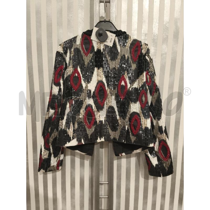 GIACCA DONNA PINKO PANNA PAILLETTES ROSSE NERE BIANCHE | Mercatino dell'Usato Campobasso 5