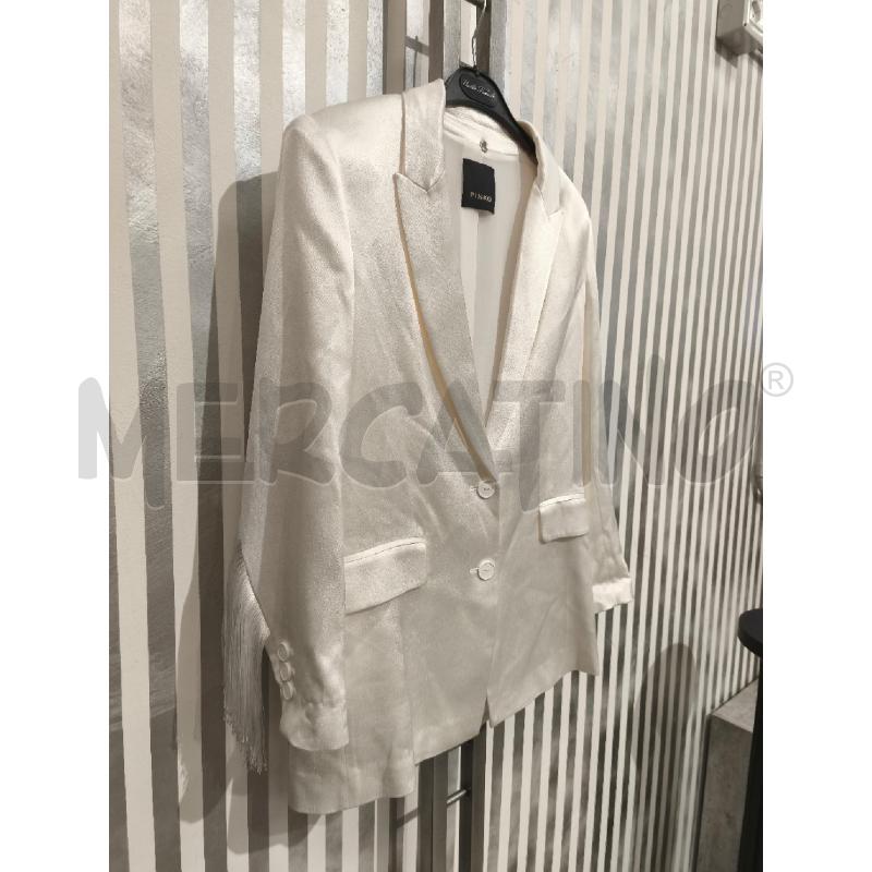 GIACCA DONNA PINKO PANNA SATINATA MANICHE FRANGE | Mercatino dell'Usato Campobasso 3
