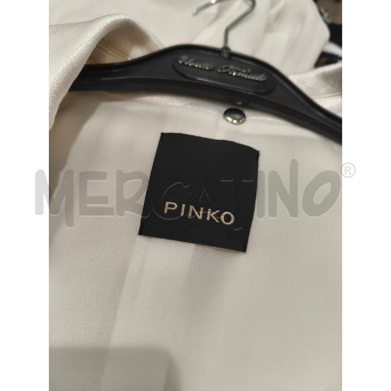 GIACCA DONNA PINKO PANNA SATINATA MANICHE FRANGE | Mercatino dell'Usato Campobasso 5