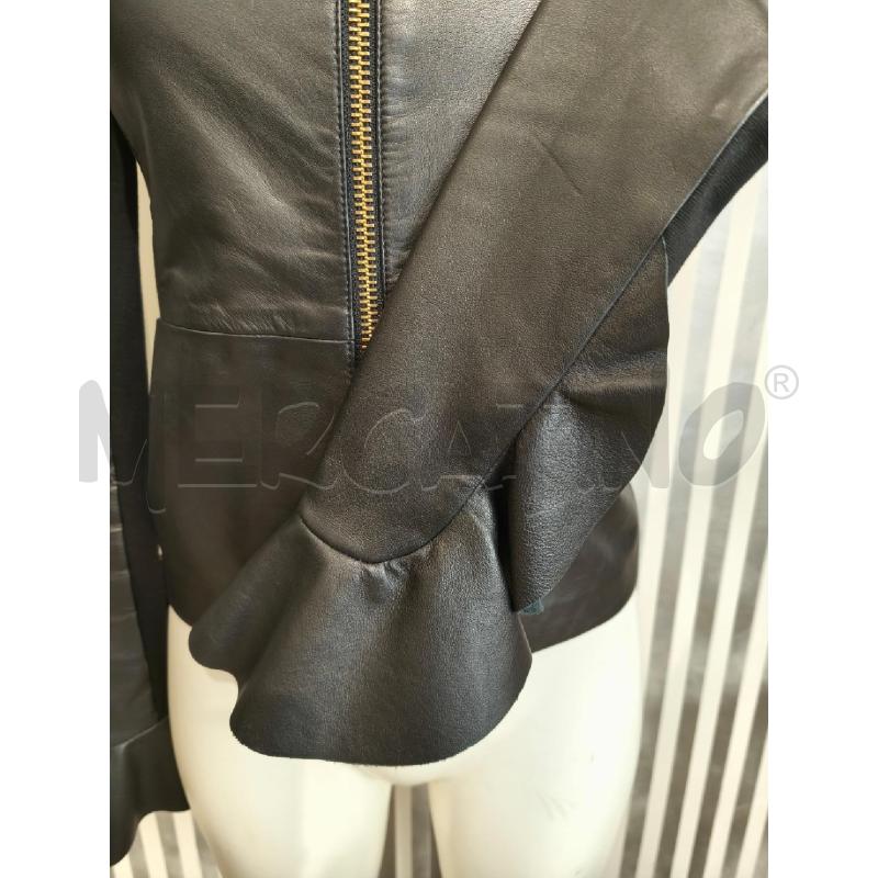 GIACCA DONNA PINKO VERA PELLE NERA CON ZIP DORATA | Mercatino dell'Usato Campobasso 3