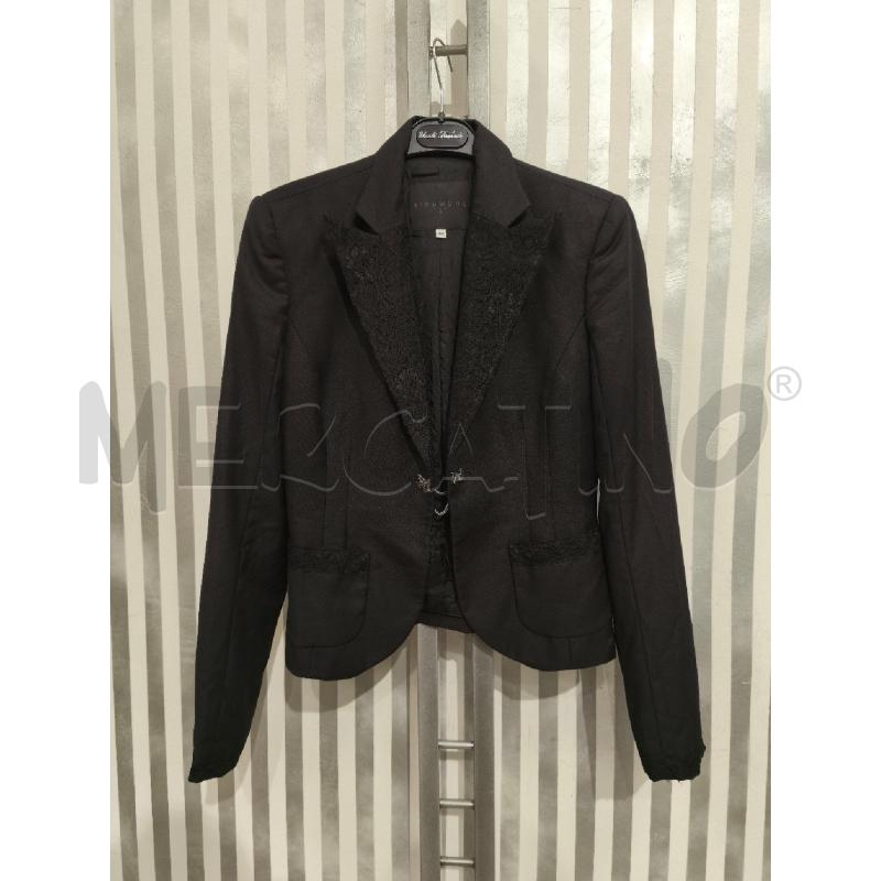 GIACCA DONNA RICHMOND NERA PIZZO E BOTTONE CATENINA | Mercatino dell'Usato Campobasso 1