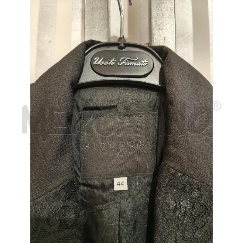 GIACCA DONNA RICHMOND NERA PIZZO E BOTTONE CATENINA | Mercatino dell'Usato Campobasso 2