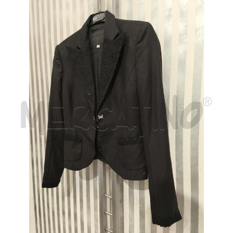 GIACCA DONNA RICHMOND NERA PIZZO E BOTTONE CATENINA | Mercatino dell'Usato Campobasso 4