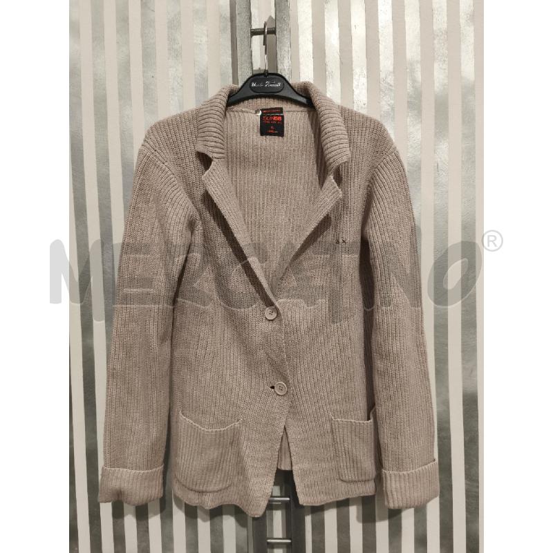 GIACCA DONNA SUN68 BEIGE A MAGLIA | Mercatino dell'Usato Campobasso 1