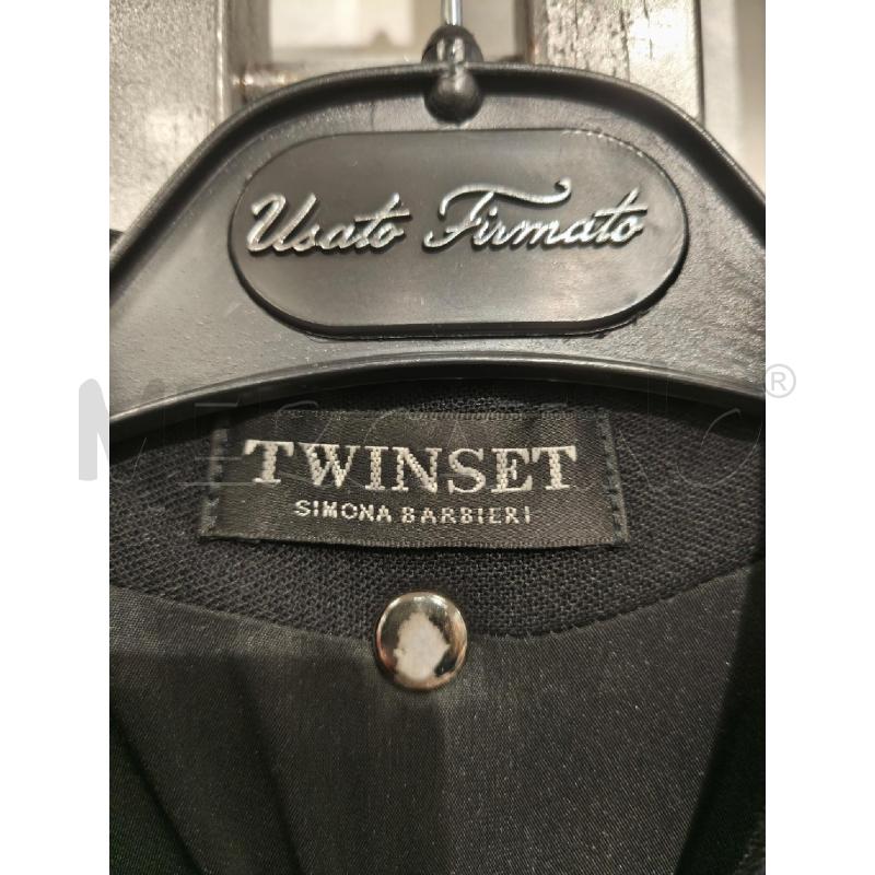 GIACCA DONNA TWINSET NERA GANCETTI | Mercatino dell'Usato Campobasso 2