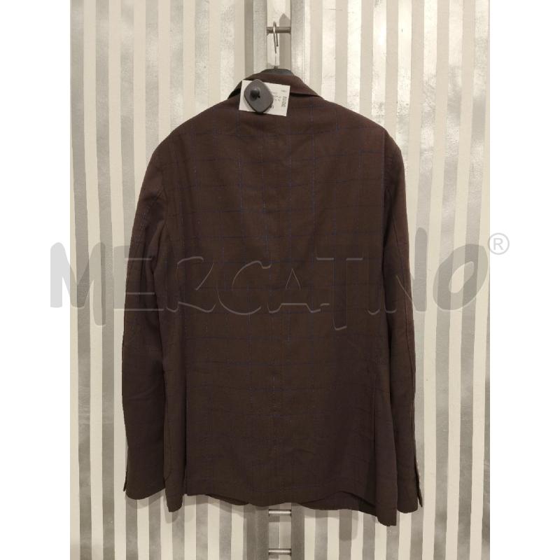 GIACCA UOMO RODRIGO MARRONE RETICOLO BLU | Mercatino dell'Usato Campobasso 4