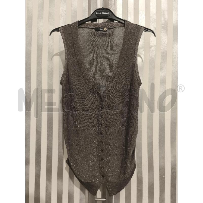 GILET DONNA MAX E CO GRIGIO GLITTERATO | Mercatino dell'Usato Campobasso 1