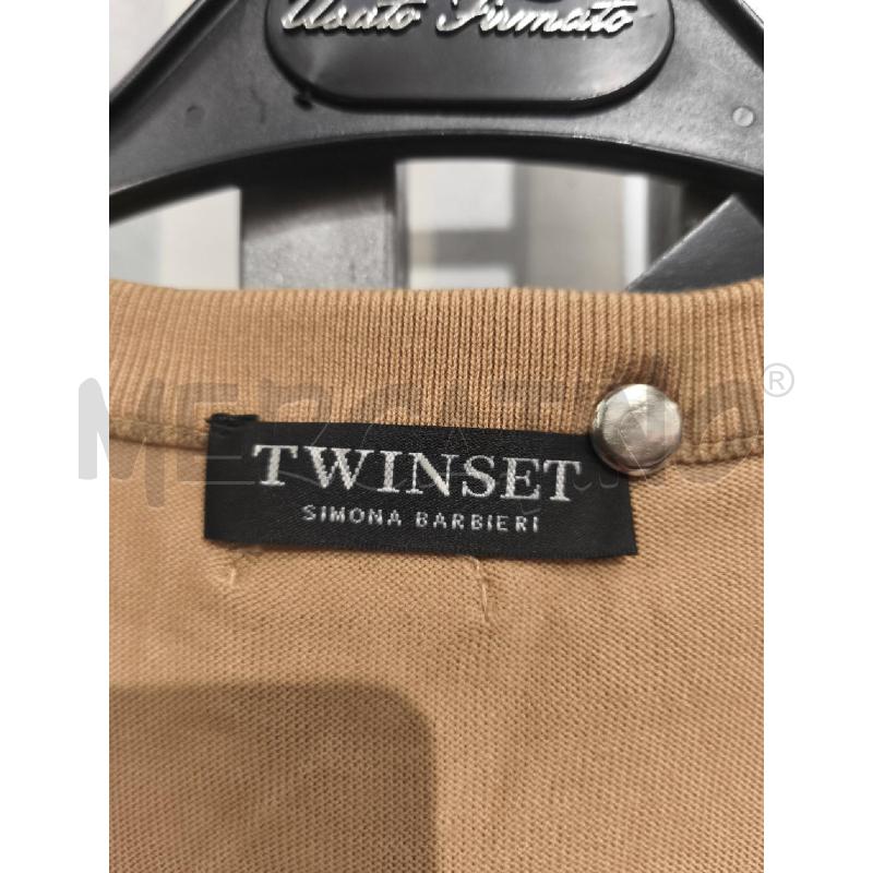 GILET DONNA TWINSET BEIGE PAILLETTES | Mercatino dell'Usato Campobasso 2
