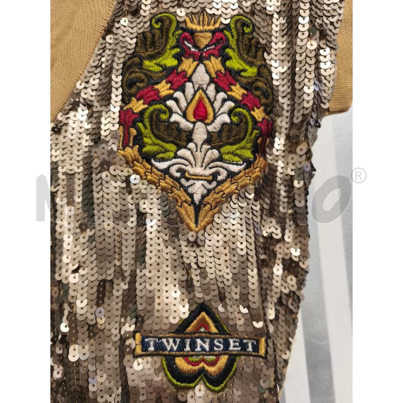 GILET DONNA TWINSET BEIGE PAILLETTES | Mercatino dell'Usato Campobasso 3