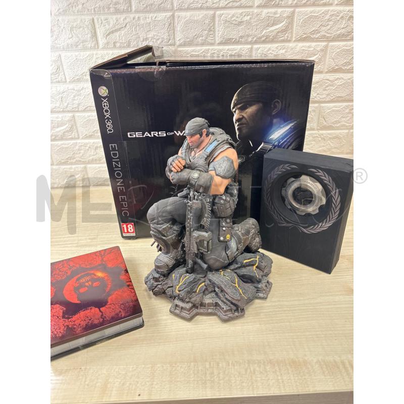 GIOCO XBOX 360 GEARS + STATUINA E GADGET  | Mercatino dell'Usato Campobasso 1