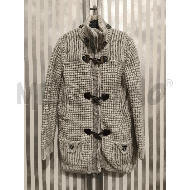 GIUBBINO DONNA BARK PANNA E GRIGIO CON ALAMARI | Mercatino dell'Usato Campobasso 1
