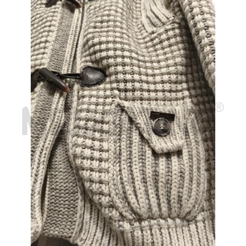 GIUBBINO DONNA BARK PANNA E GRIGIO CON ALAMARI | Mercatino dell'Usato Campobasso 3