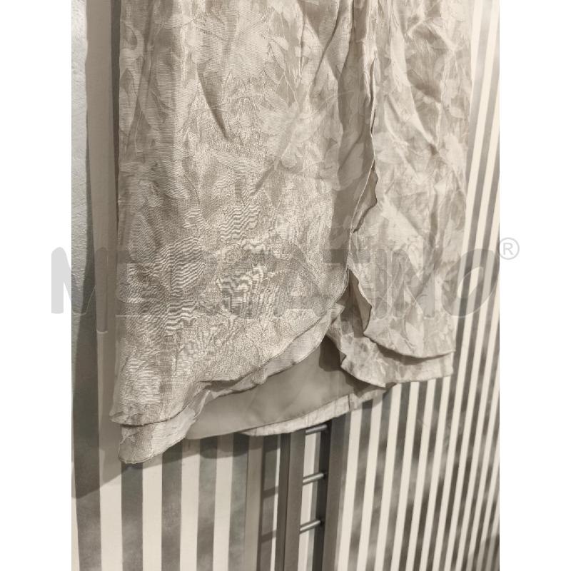 GONNA ARMANI COLLEZIONI BEIGE FIORI BIANCHI | Mercatino dell'Usato Campobasso 2