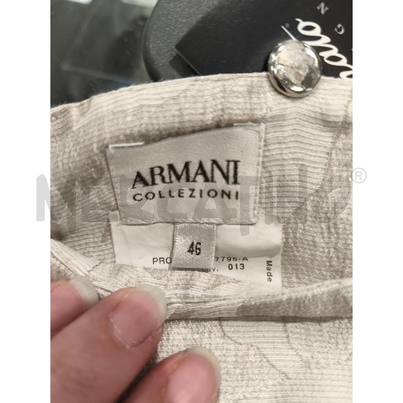 GONNA ARMANI COLLEZIONI BEIGE FIORI BIANCHI | Mercatino dell'Usato Campobasso 5
