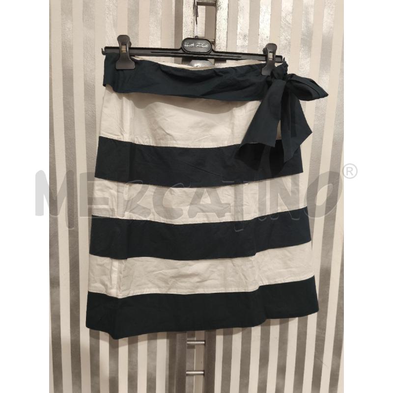GONNA D MOSCHINO RIGHE BIANCHE BLU | Mercatino dell'Usato Campobasso 1