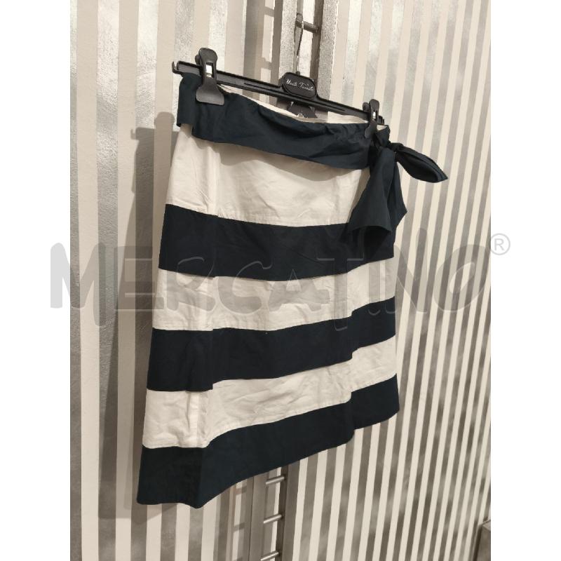 GONNA D MOSCHINO RIGHE BIANCHE BLU | Mercatino dell'Usato Campobasso 3