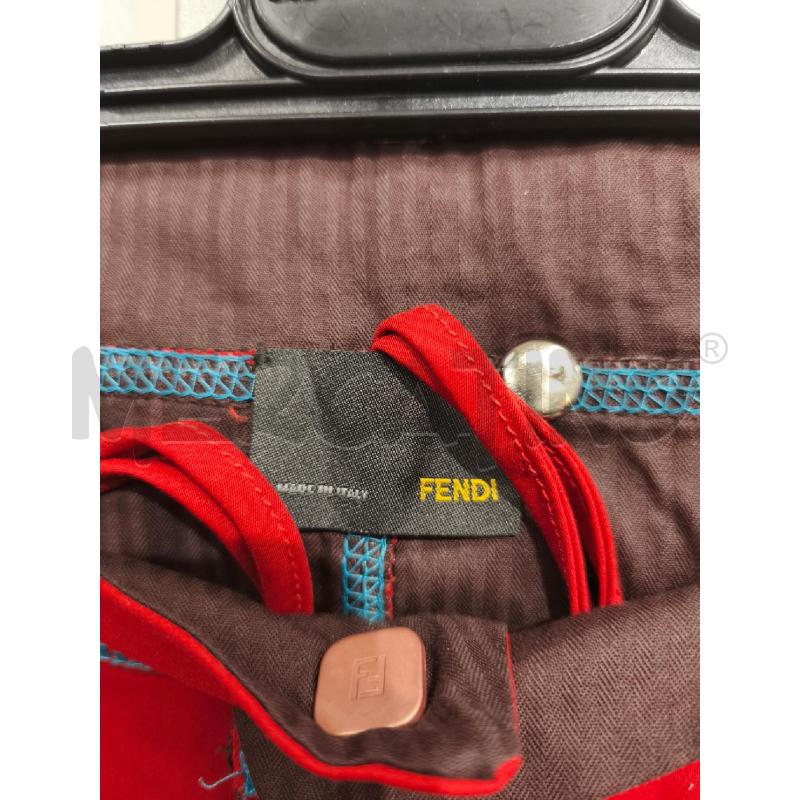 GONNA FENDI ARANCIO BORDI AZZURRI | Mercatino dell'Usato Campobasso 3