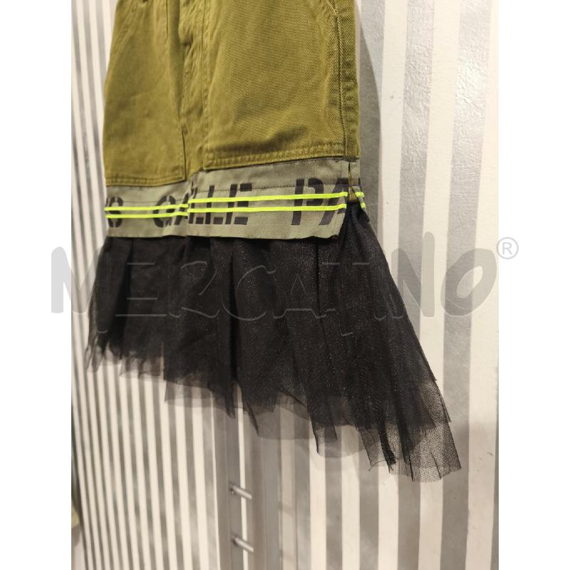 GONNA GAELLE VERDE OLIVA SOTTO TULLE NERO | Mercatino dell'Usato Campobasso 4