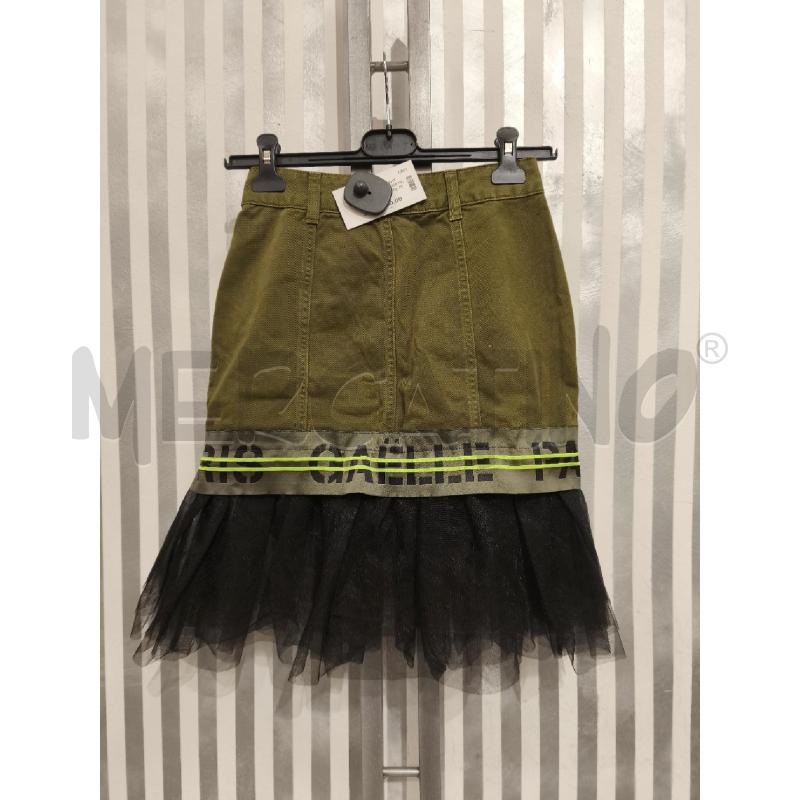 GONNA GAELLE VERDE OLIVA SOTTO TULLE NERO | Mercatino dell'Usato Campobasso 5