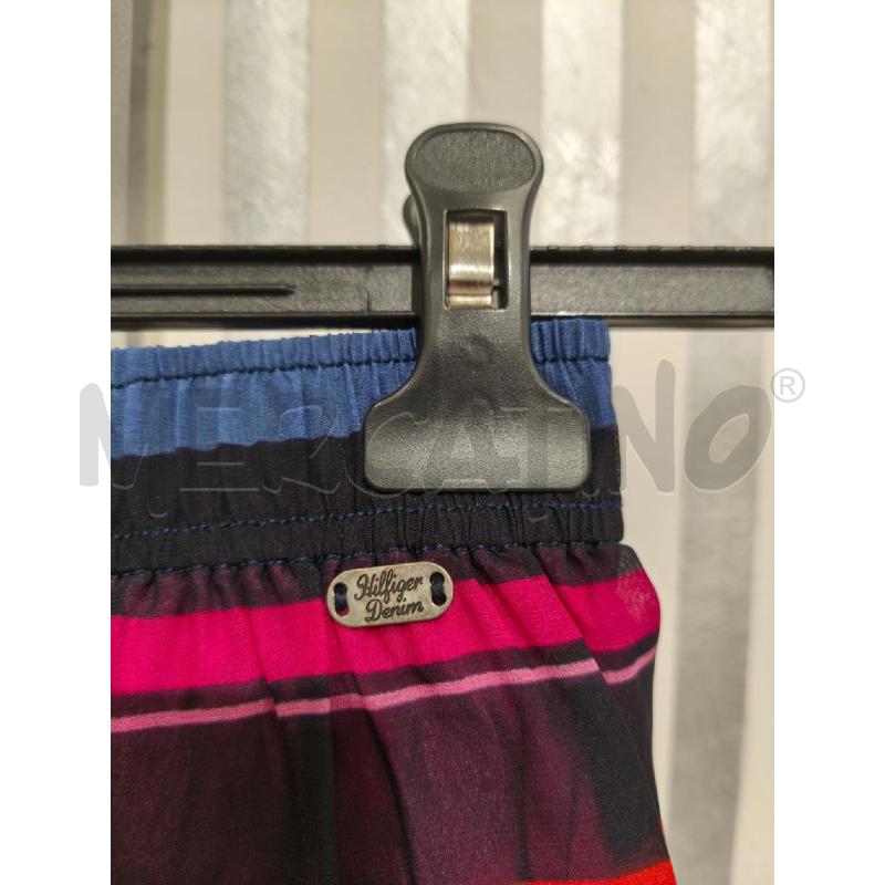 GONNA HILFIGER DENIM NERA A FIORI FODERA FUXIA | Mercatino dell'Usato Campobasso 2