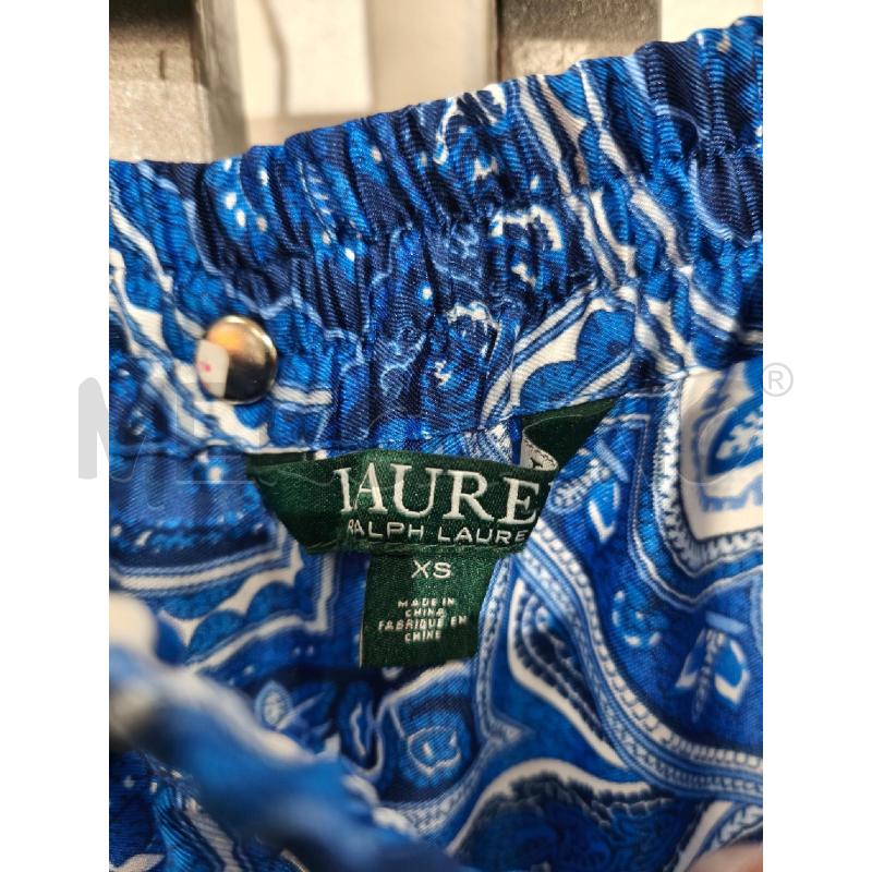 GONNA LAUREN RALPH LAUREN DAMASCATA BLU ELETTRICO BIANCO | Mercatino dell'Usato Campobasso 2