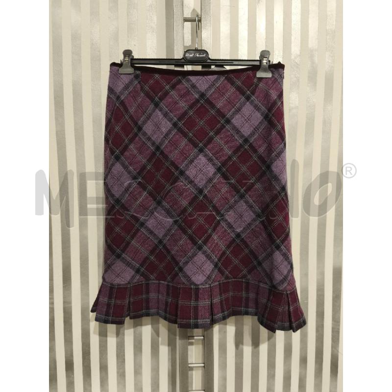 GONNA LUISA SPAGNOLI TARTAN LILLA BORDEAUX | Mercatino dell'Usato Campobasso 1