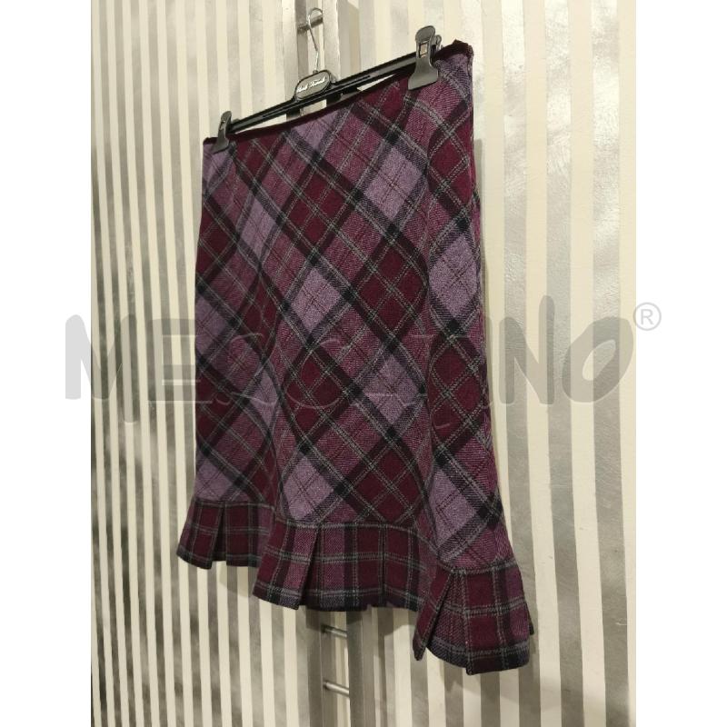 GONNA LUISA SPAGNOLI TARTAN LILLA BORDEAUX | Mercatino dell'Usato Campobasso 4