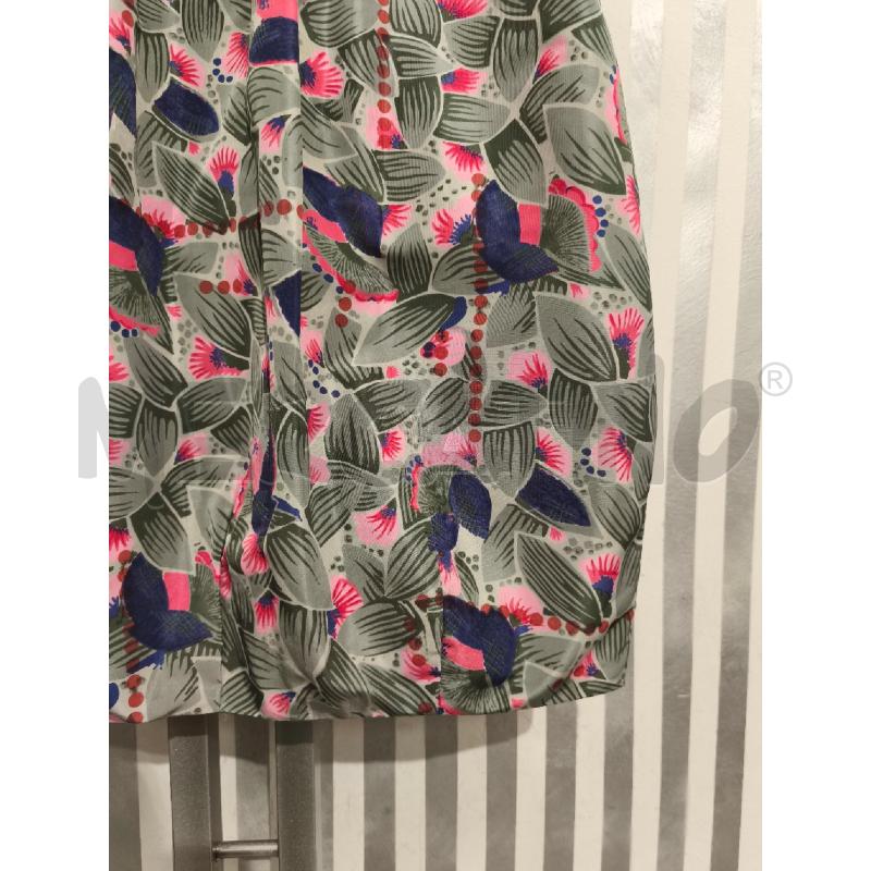 GONNA MARNI FOGLIE VERDI FIORI ROSA | Mercatino dell'Usato Campobasso 3