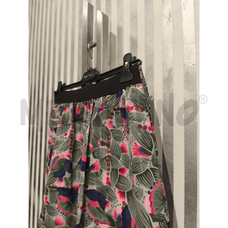 GONNA MARNI FOGLIE VERDI FIORI ROSA | Mercatino dell'Usato Campobasso 4