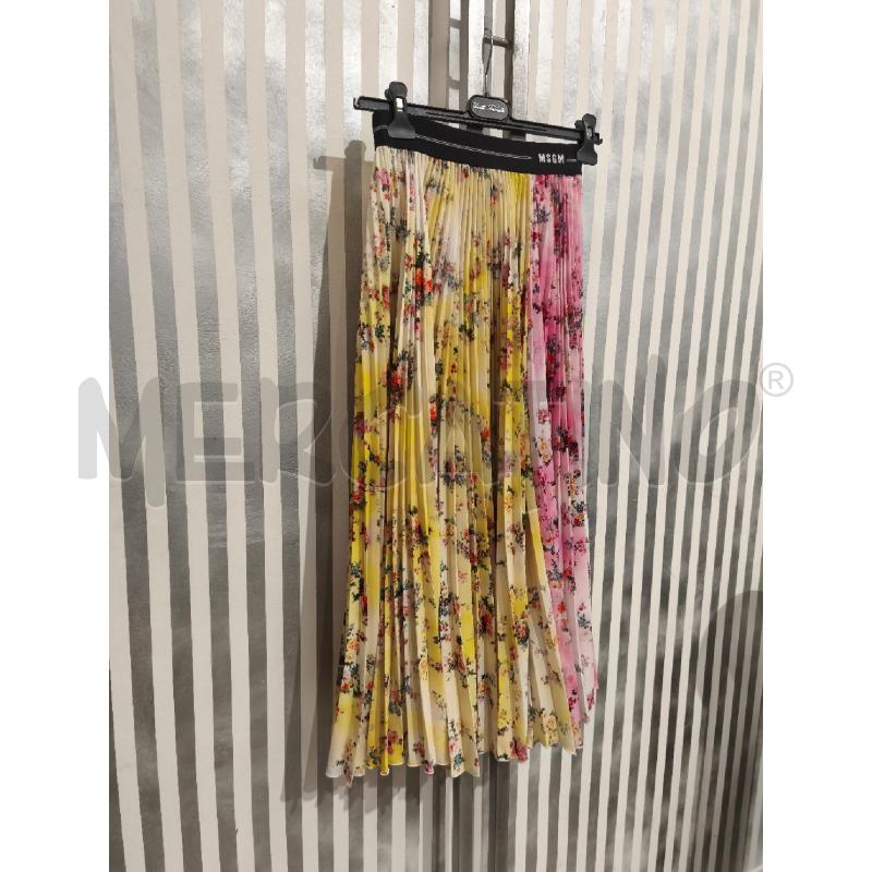 GONNA MSGM SFUMATURE GIALLE ROSA FIORELLINI | Mercatino dell'Usato Campobasso 1