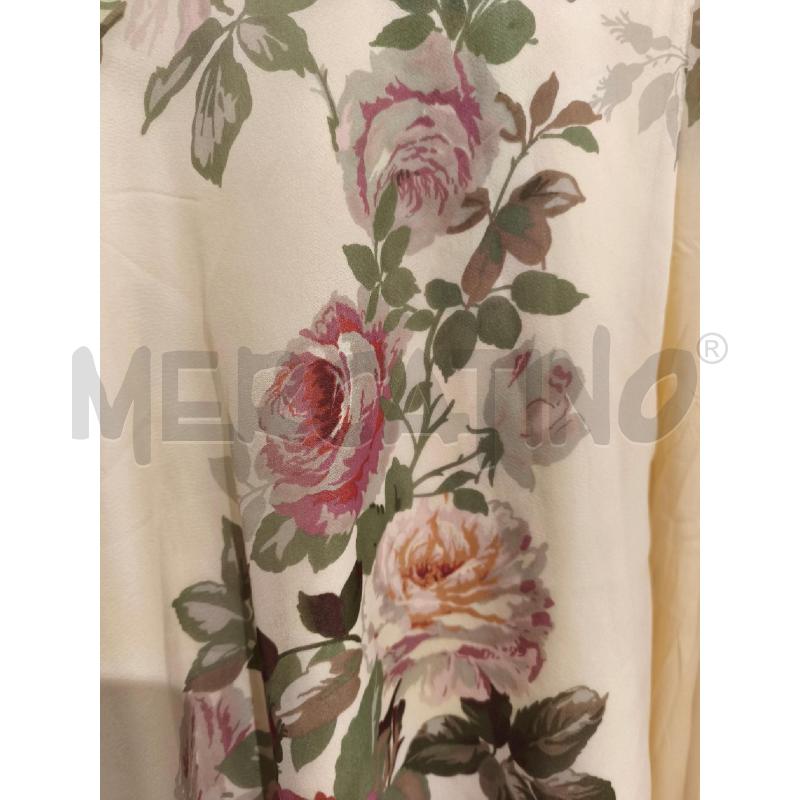 GONNA SPORTMAX 100SETA PANNA FIORI E FOGLIE A PORTAFOGLIO | Mercatino dell'Usato Campobasso 2