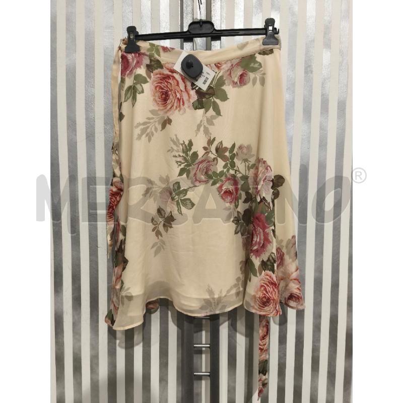 GONNA SPORTMAX 100SETA PANNA FIORI E FOGLIE A PORTAFOGLIO | Mercatino dell'Usato Campobasso 4