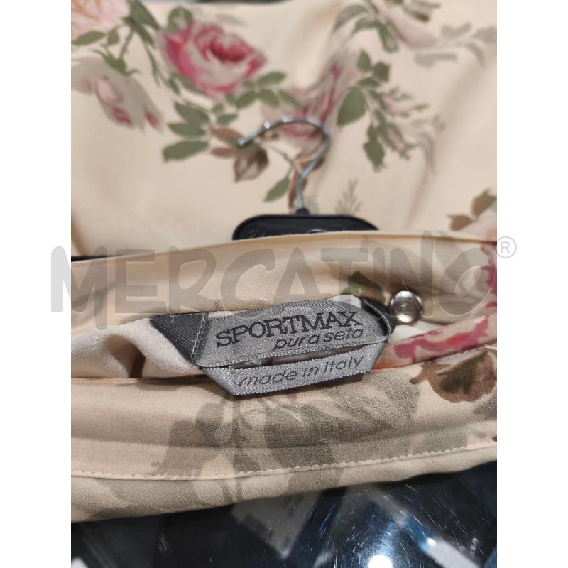 GONNA SPORTMAX 100SETA PANNA FIORI E FOGLIE A PORTAFOGLIO | Mercatino dell'Usato Campobasso 5