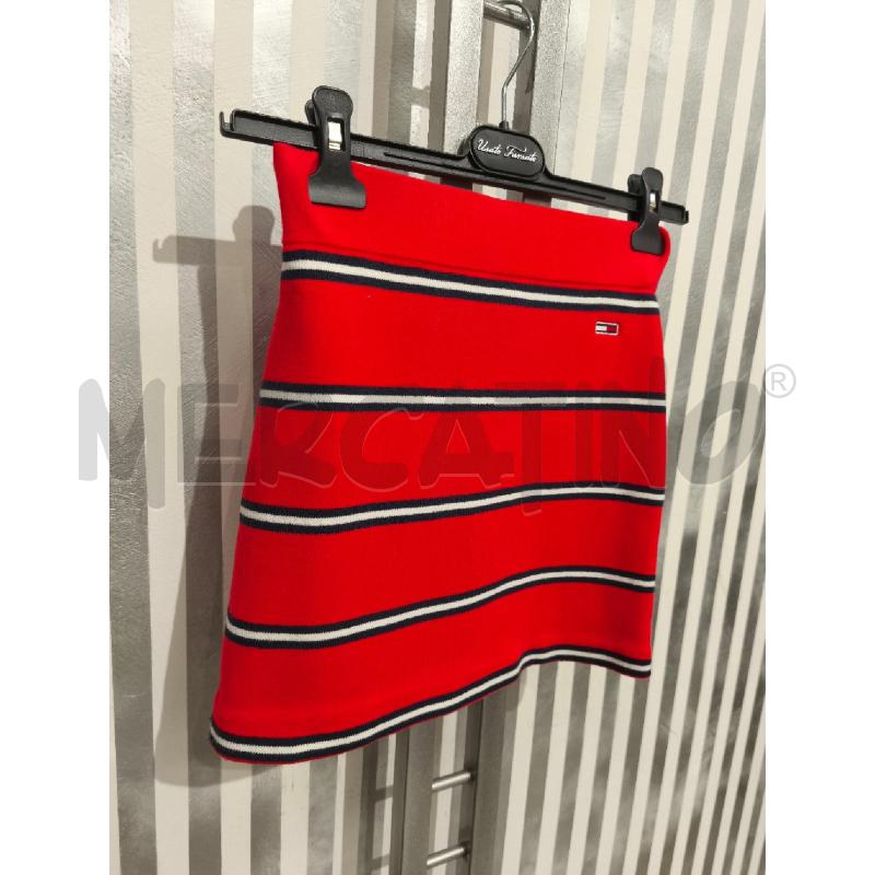 GONNA TOMMY JEANS ROSSA RIGHE BLU E BIANCHE | Mercatino dell'Usato Campobasso 3