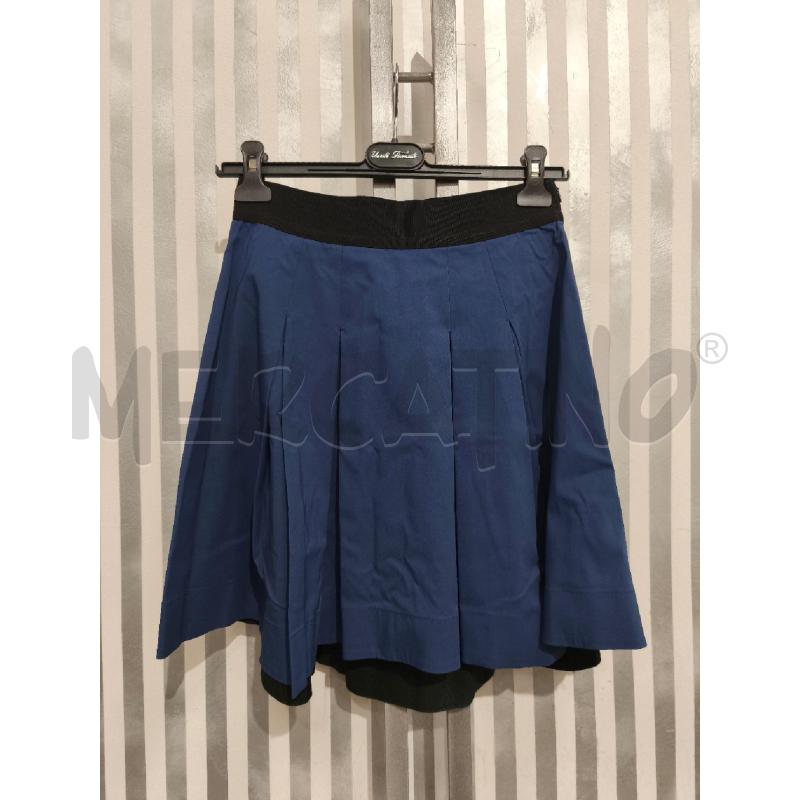 GONNA TOY G BLU A PIEGHE FASCIA NERA | Mercatino dell'Usato Campobasso 1