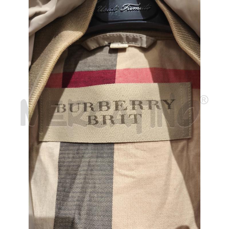 IMPERMEABILE UOMO BURBERRY BRIT BEIGE CON CAPPUCCIO | Mercatino dell'Usato Campobasso 2