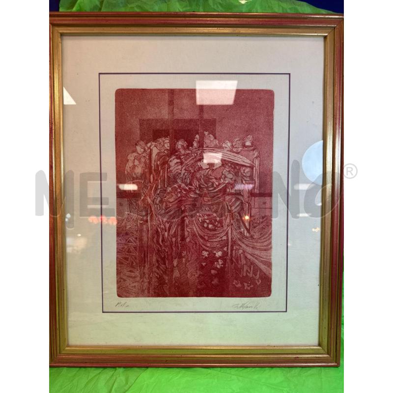 INCISIONE TONI ROSSI CORN DOR 54X46 CM | Mercatino dell'Usato Campobasso 1