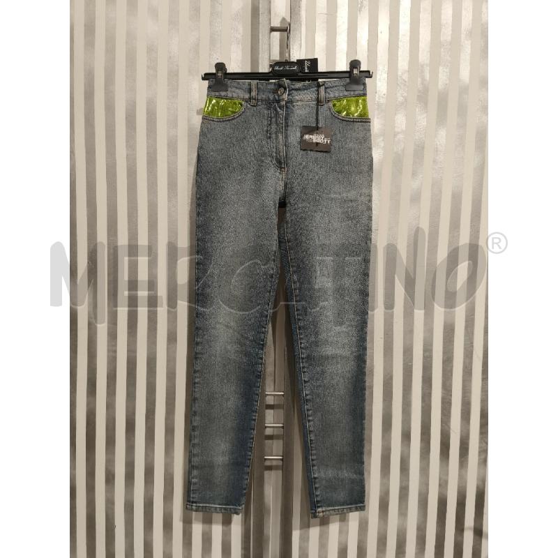 JEANS DONNA JEREMY SCOTT NUOVO TASCHE VERDI E FUXIA | Mercatino dell'Usato Campobasso 1