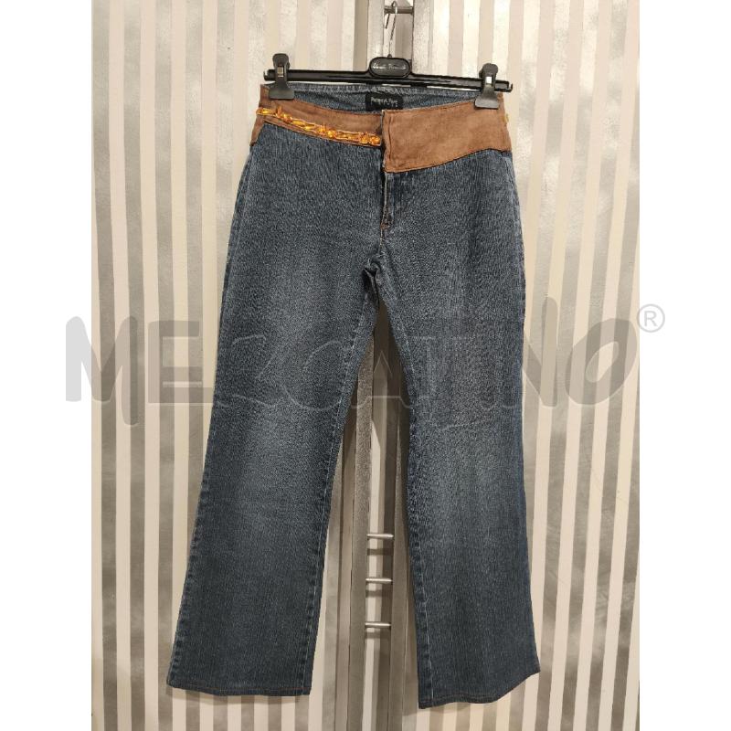 JEANS DONNA PATRIZIA PEPE FASCIA SCAMOSCIATA CON PERLINE | Mercatino dell'Usato Campobasso 1