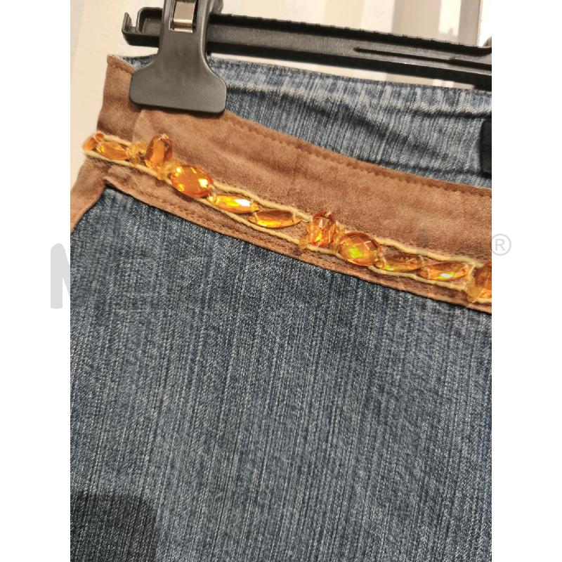 JEANS DONNA PATRIZIA PEPE FASCIA SCAMOSCIATA CON PERLINE | Mercatino dell'Usato Campobasso 2
