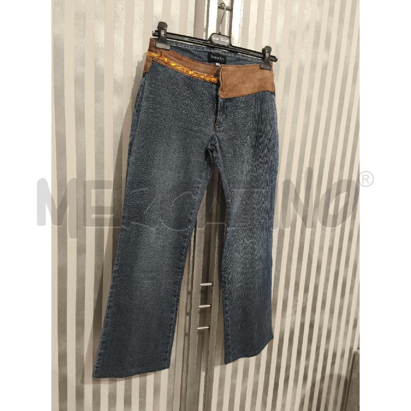 JEANS DONNA PATRIZIA PEPE FASCIA SCAMOSCIATA CON PERLINE | Mercatino dell'Usato Campobasso 3