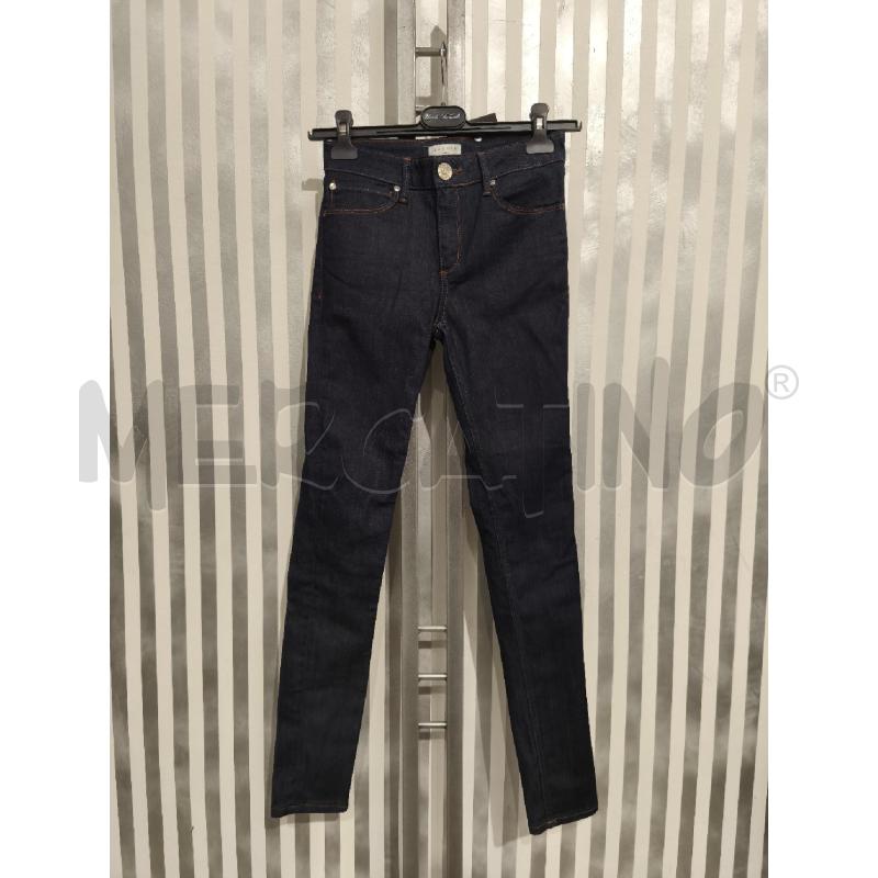 JEANS DONNA SANDRO PARIS BLU SCURO CUCITURE OCRA | Mercatino dell'Usato Campobasso 1