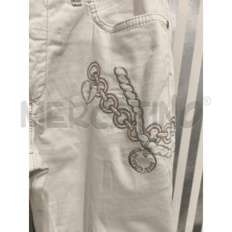 JEANS DONNA TRUSSARDI BIANCHI DISEGNO CATENE | Mercatino dell'Usato Campobasso 2